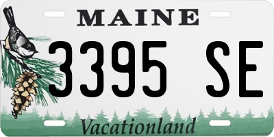 ME license plate 3395SE