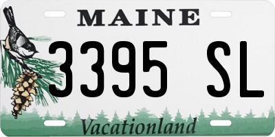 ME license plate 3395SL