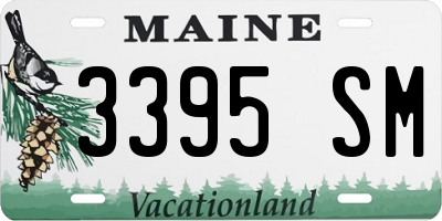 ME license plate 3395SM