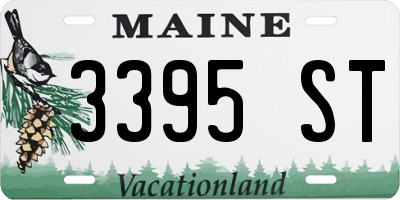 ME license plate 3395ST