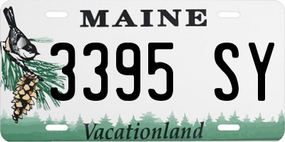 ME license plate 3395SY
