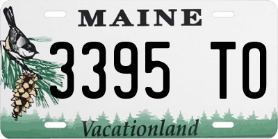 ME license plate 3395TO