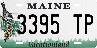 ME license plate 3395TP
