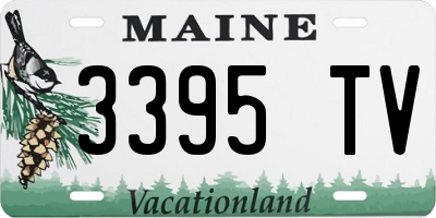 ME license plate 3395TV
