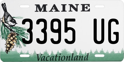 ME license plate 3395UG