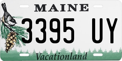 ME license plate 3395UY