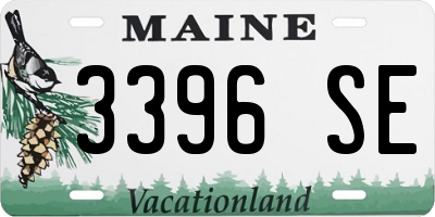 ME license plate 3396SE