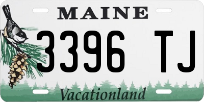 ME license plate 3396TJ