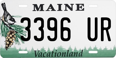 ME license plate 3396UR