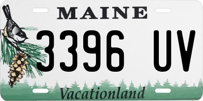 ME license plate 3396UV