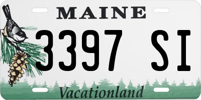 ME license plate 3397SI