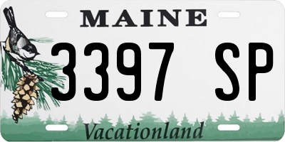 ME license plate 3397SP