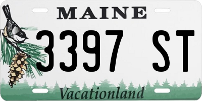 ME license plate 3397ST