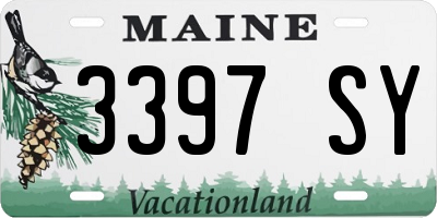 ME license plate 3397SY