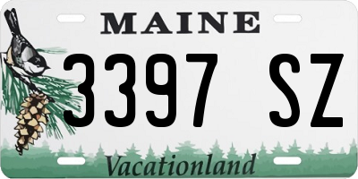 ME license plate 3397SZ