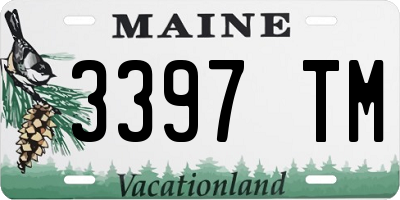 ME license plate 3397TM