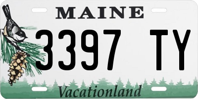 ME license plate 3397TY