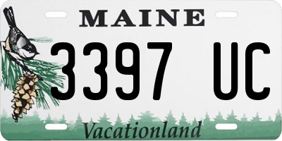 ME license plate 3397UC