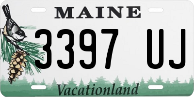 ME license plate 3397UJ