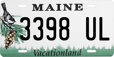ME license plate 3398UL