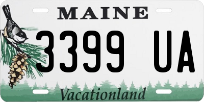 ME license plate 3399UA
