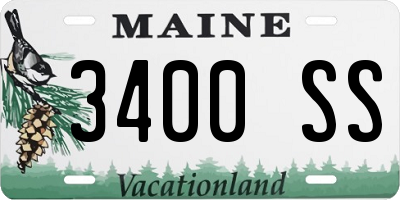 ME license plate 3400SS