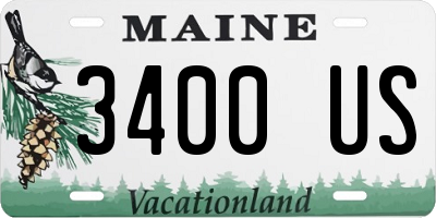ME license plate 3400US