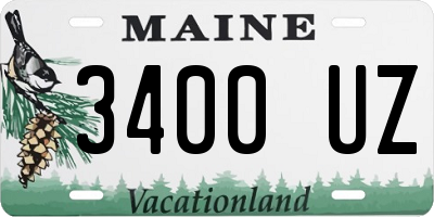 ME license plate 3400UZ