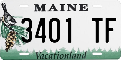 ME license plate 3401TF