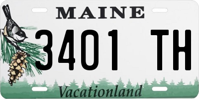 ME license plate 3401TH