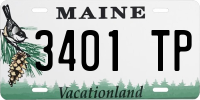 ME license plate 3401TP