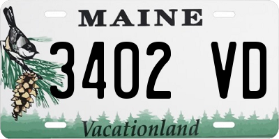 ME license plate 3402VD
