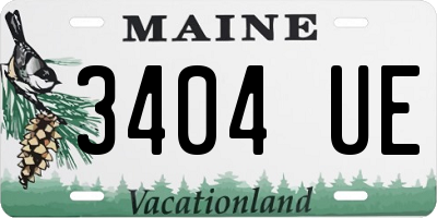 ME license plate 3404UE
