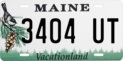 ME license plate 3404UT