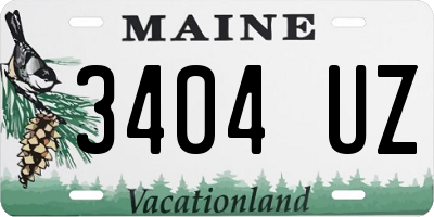 ME license plate 3404UZ