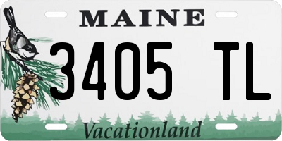 ME license plate 3405TL
