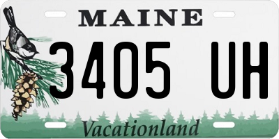 ME license plate 3405UH