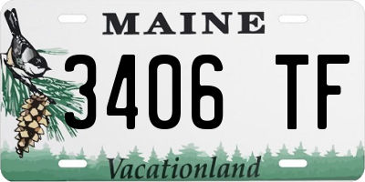ME license plate 3406TF