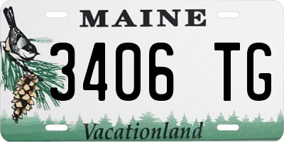 ME license plate 3406TG