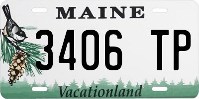 ME license plate 3406TP