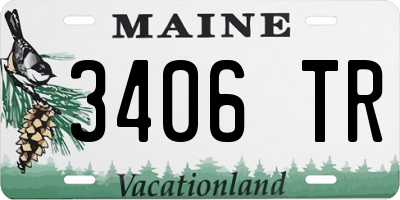 ME license plate 3406TR