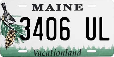 ME license plate 3406UL