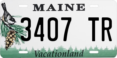 ME license plate 3407TR