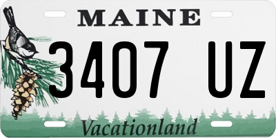 ME license plate 3407UZ