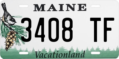 ME license plate 3408TF