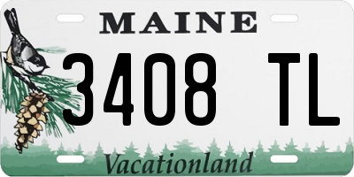 ME license plate 3408TL