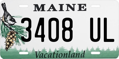 ME license plate 3408UL