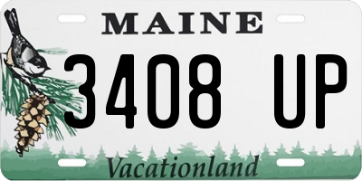 ME license plate 3408UP