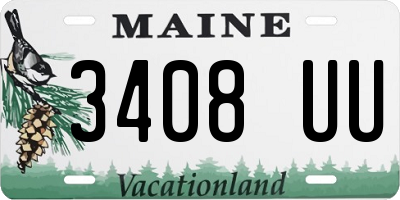 ME license plate 3408UU