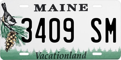 ME license plate 3409SM